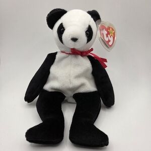 TY Beanie Baby Fortune Panda Bear Plush Stuffed Toy